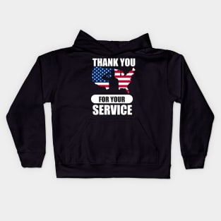 not just today but every single day thank you veterans Kids Hoodie